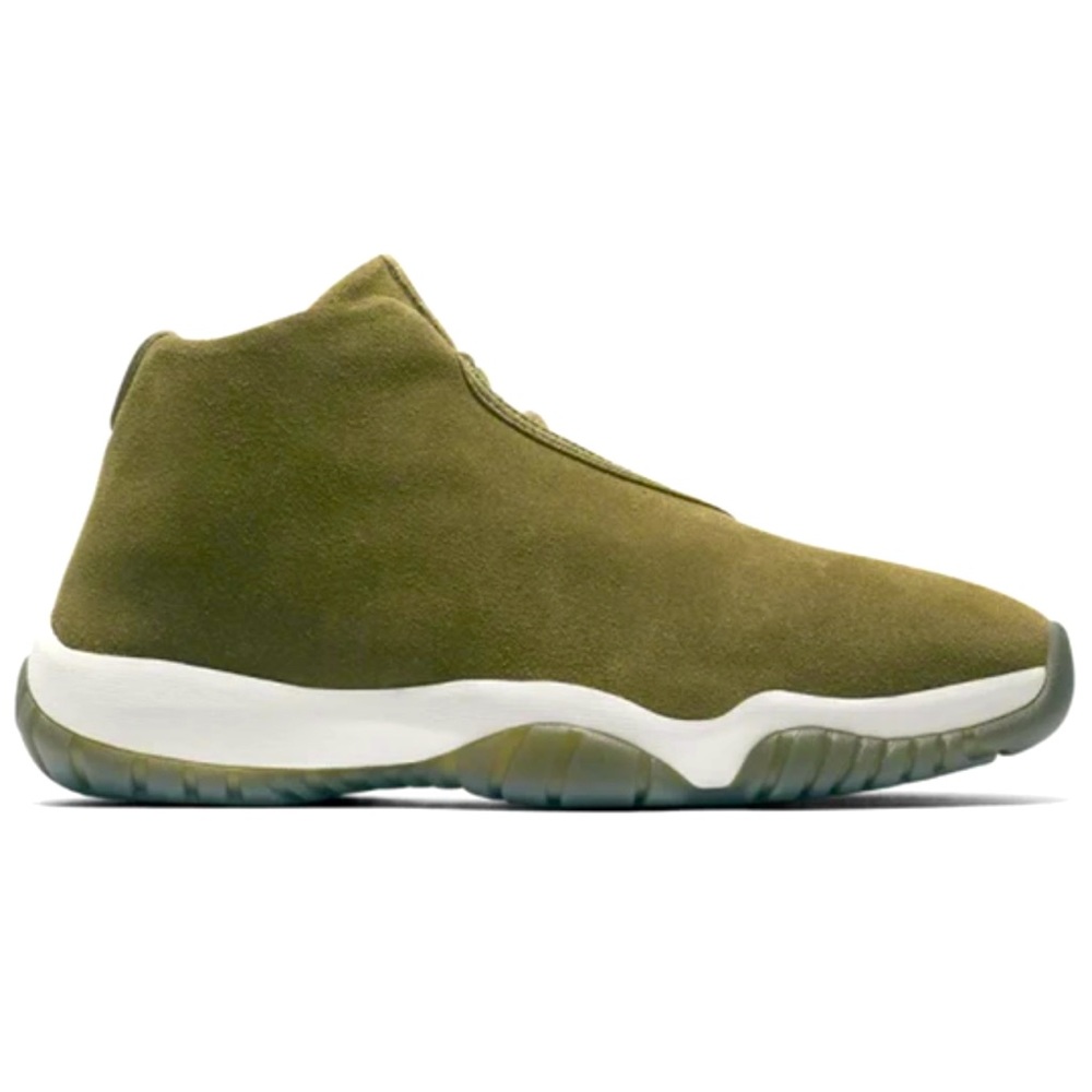 Air Jordan Future Green Olive Canvas Sneaker Women Size 8 - Picture 1 of 7